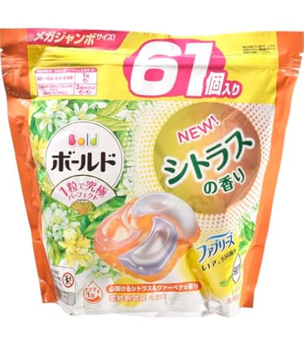 未開封　P&G ボールド　ジェルボール　シトラス&ヴァーベナの香り　88個　４袋 Amazon.co.jp: P&G ボールドジェルボール 4D 心弾けるシトラス