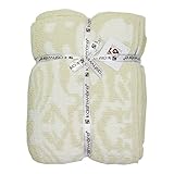 (カシウエア)kashwere Damask Patterned Throw ダマスクパターンブランケット 137cm×187cm MALT.CREME [並行輸入品]