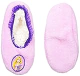 Disney Little Girls' Princess Fuzzy Babba Slipper Pink Medium/Large [並行輸入品]