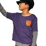SpringPeace(スプリングピース) モン族ポケット半袖Tシャツ XL(130cm) 杢ネイビーグレー