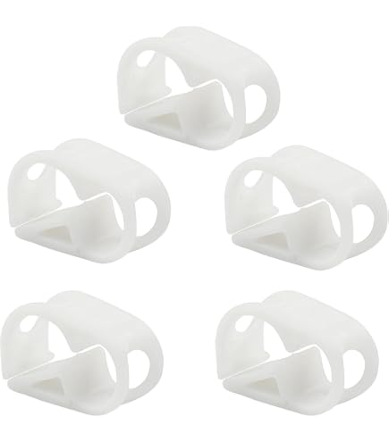Uenhoy 20-Pack Plastic Tubing Clamps – Small Hose Shut-Off Clamps For 1/8” To 1/4” OD Tube, Adjustable 4-Gear Flow Control, Laboratory & Aquarium Use