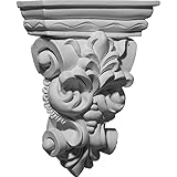 Ekena Millwork COR06X02X08LF 6 1/4-Inch W x 2 7/8-Inch D x 8 1/4-Inch H Leaf Bunch Corbel [並行輸入品]