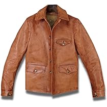 Amazon | [Tuklye] 馬革メンズ 最高峰 ヌメ革 ホースハイド 復刻50's