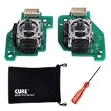 CURE Wii U ゲームパッド Lスティック Rスティック 左右 コントロール 基板 CUREスエードミニポーチ ＆ Y字ドライバー 付き