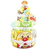 おむつケーキ アンパンマン 3段 出産祝い ベビーギフト タオル スタイ タンバリン ぬいぐるみ anpanman19_20_21
