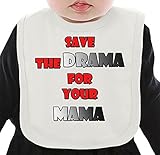 Save The Drama For Your Mama ネクタイを有する有機ビブ Medium