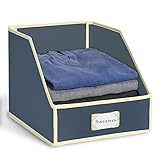 g.u.s.衣類ストレージビンwith簡単アクセスフロントパネル ブルー LIV01160OCKRSD