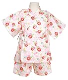 キッズ用甚平上下2点セット 9452 100cm ホワイト