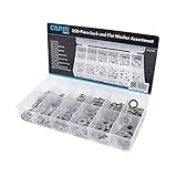 Capri Tools 10020 Flat and Lock Washers Assortment, Stainless Steel, 350-Piece [並行輸入品]