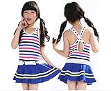 ツバメ--屋 ベビー水着 ビキニ 水着　女の子　子供水着　スカート (XL（12-13歳）)