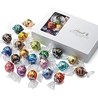 リンツ (Lindt) チョコレート リンドール テイスティングセット [ピック&ミックス] 22種 23個入り 個包装ショッピングバッグS付
