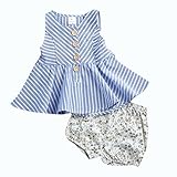 Mrs.Baker'Home SHORTS ベビー・ガールズ カラー: ブルー