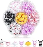 YAYAMIYA ネイルアートチャーム キティ サンリオ 70個セット 3D キティ ネイルデコレーション ジュエリーパーツ デコパーツ 立体 可愛い 手作り ハンドメイド 1箱の漫画の釘の装飾のかわいく大きい釘の石 宝石類の部品はハンドメイドの装飾の部品を制作する12色 (G1-3)