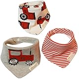 ベビー 三角 バンダナ スタイ よだれかけ 綿100％ (3枚組セット) 07