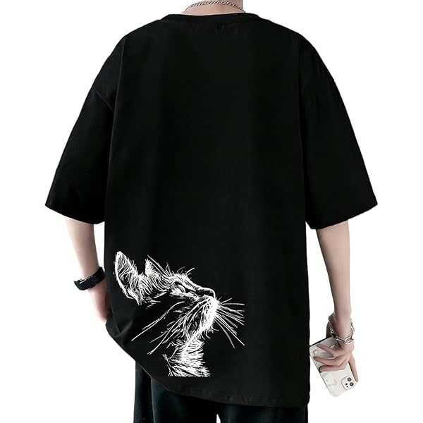 Amazon.co.jp: 雷猫デジタル印刷3D Tシャツの男性と女性の動物の猫の夏