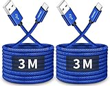 USB Type C ケーブル【3m 2本セット】CLEEFUN タイプ C ケーブル 長い