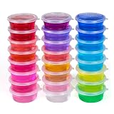 スライム 12個 セット 水晶スライム Slime DIYねんど おもちゃ 抜き型 ヘラ ストロー付き お誕生日 お祭り プレゼントに最適 対象年齢 6歳以上 (標準)