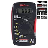 KKmoon M300 デジタル液晶マルチメータ ミニハンドヘルド式 ハイセイフティDMMメーター電流計電圧計抵抗計