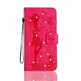 Samsung Galaxy S5 ケース マグネット式 手帳型 耐衝撃 保護ケース スタンド機能付き 防塵 財布型 プロテクター Samsung Galaxy S5 カバー (P4 レッド)