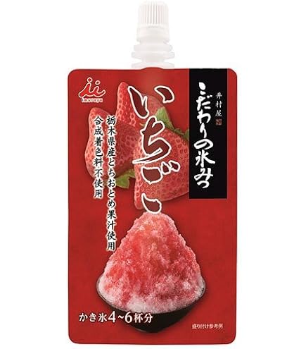 Amazon.co.jp: 井村屋 こだわりの氷みつ いちご150g×2個 : 食品・飲料 