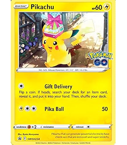 Amazon.co.jp: ポケモン-ピカチュウ027/078-ポケモンGO-リバースホロ