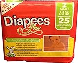 Diapees Plus Baby diapers- Smallケースパック8