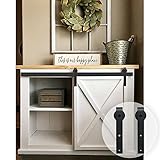 HomeDeco Hardware 扉レール 片引き戸 ミニタイプ 5 FT (1.50メートル） シングルドア