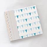 Baby's First Book in Bunting Blue Cover Option by Rag and Bone Bindery
