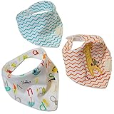 ベビー 三角 バンダナ スタイ よだれかけ 綿100％ (3枚組セット) 10