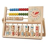 COFFLEDﾃつｮ Baby Early Educational Toys Versatile Flap Abacus Kids Wooden Toys Children Gift by COFFL