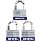 Hampton Prod Intl 172 – 50391 3 - Pack 2インチラミネート加工スチールピン南京錠 50mm 172-50391