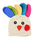 Zhhlaixing ベビー服 Baby Crochet Knitted Colorful Cockscomb Hat Winter Warm Beanies Cap for Newborn Phot
