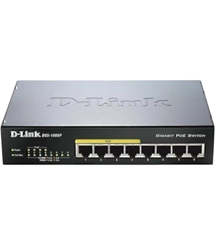NETGEAR GS108PP-100AJS 8 Port Gigabit Ethernet POE with 123W
