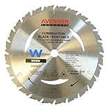 Avenger AV-82524 Combination cut saw Blade for portable saw, 8-1/4-inch by 24 tooth, 5/8-inch arbor 