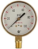 Welding & Compressed Gas Gauges - us 2-1/2x100 gauge164285a p-612k [並行輸入品]