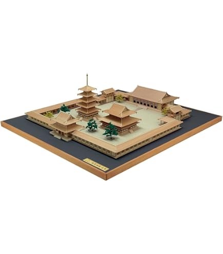 WoodyJOE 1/150 金堂模型 法隆寺 国宝 木造建築模型 Amazon | ウッディジョー 1/150 法隆寺 金堂 木製模型 組立キット