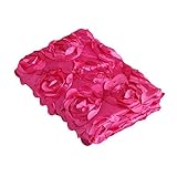 ホットピンクnewborn-photography-props-rug-baby-photo-3d-rose-flower-backdrop-blanket-new