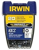 Irwin Tools 1837378 Impact Performance Series Phillips Insert Bit #2 (20 Pack) by IRWIN [並行輸入品]