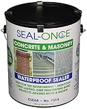 Seal-Once 7314 Clear Concrete and Masonry Protector, 1 gal Can by Seal-Once
