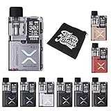 全9色【510ドリチが使える！】 MOTI PLAY Pod Kit モティ/モチプレイ ポッド キット＋FlavorKitchenオリジナルクミニポーチセット/VAPE（ベイプ）スターターセット (Mirror Silver)