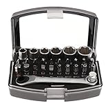 Fenteer ミニラチェット　レンチ　ビットセット　汎用　修理ツール　コンパクト　箱付き　全29個入り