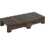 ガーデンガーデン デッキ風縁台 ストロング用ステップ台(踏み台)単体 幅90cm×奥行45cm×高さ16cm ダークブラウン SS-DES-90DBR