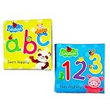 Felimoa 布絵本 ベビー 赤ちゃん 英語 アルファベット 数字 バンパー 知育