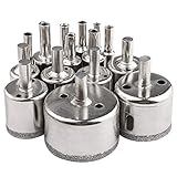 EEEKit 15個のダイヤモンドホールは、ドリルビット中空コアセットガラスエクストラクタリムーバーツールを見た（6mm-50mm）