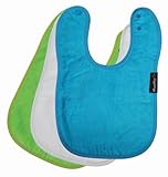 Standard Wonder Bib, - Lime, White, Teal by Mum2Mum