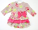 BABY NAY (ベビーネイ) ボディースーツ ドレス Tilly Overlay Onesie LEOPARD ROSE (18M) 【並行輸入】