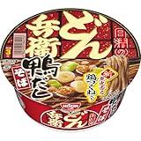 どん兵衛 鴨だしそば 炭火香る鶏つくね入り カップ麺 104g 12個入り
