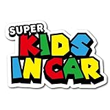 マグネット ステッカー スーパー ゲーム パロディ ブラザーズ ゲーム おもしろ ギャグ キッズ イン カー 車 シール kids in car 子ども 乗ってます 走ります 面白い パロディ お洒落 オシャレ 可愛い グッズ 防水 雑貨 アウトドア おもしろ かわいい おしゃれ_2110（ステッカー）