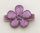 Baby Deer Clips　ヘアクリップ for ベビー　ベルベットフラワー (パープル)