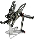 KEMIMOTO YAMAHA ヤマハ用 YZF-R25/R3 2014-2023 MT-03 MT-25 2015-2023用バックステップ アジャスター チタンカラー